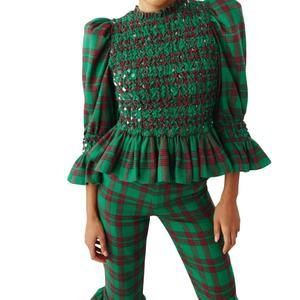 NEW CELIA B leyland top in green